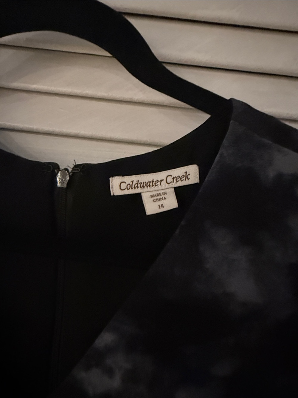 Cold water creek Black and Gray V-Neck Sleeveless Dress - Picture 4 of 5